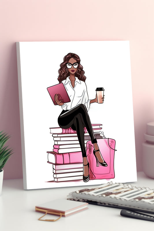 Magenta Energy Woman – Wall Art Printable
