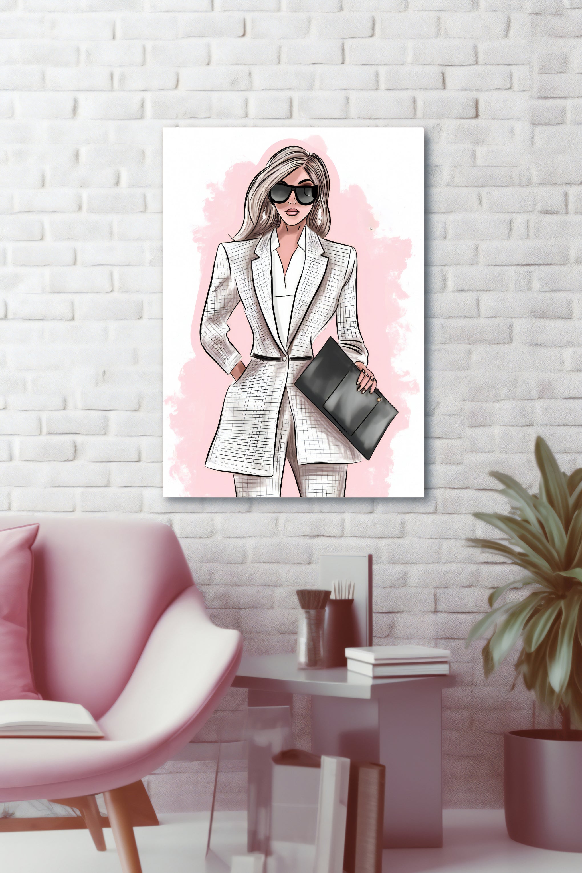 Silver Suit Chic – Wall Art Printable