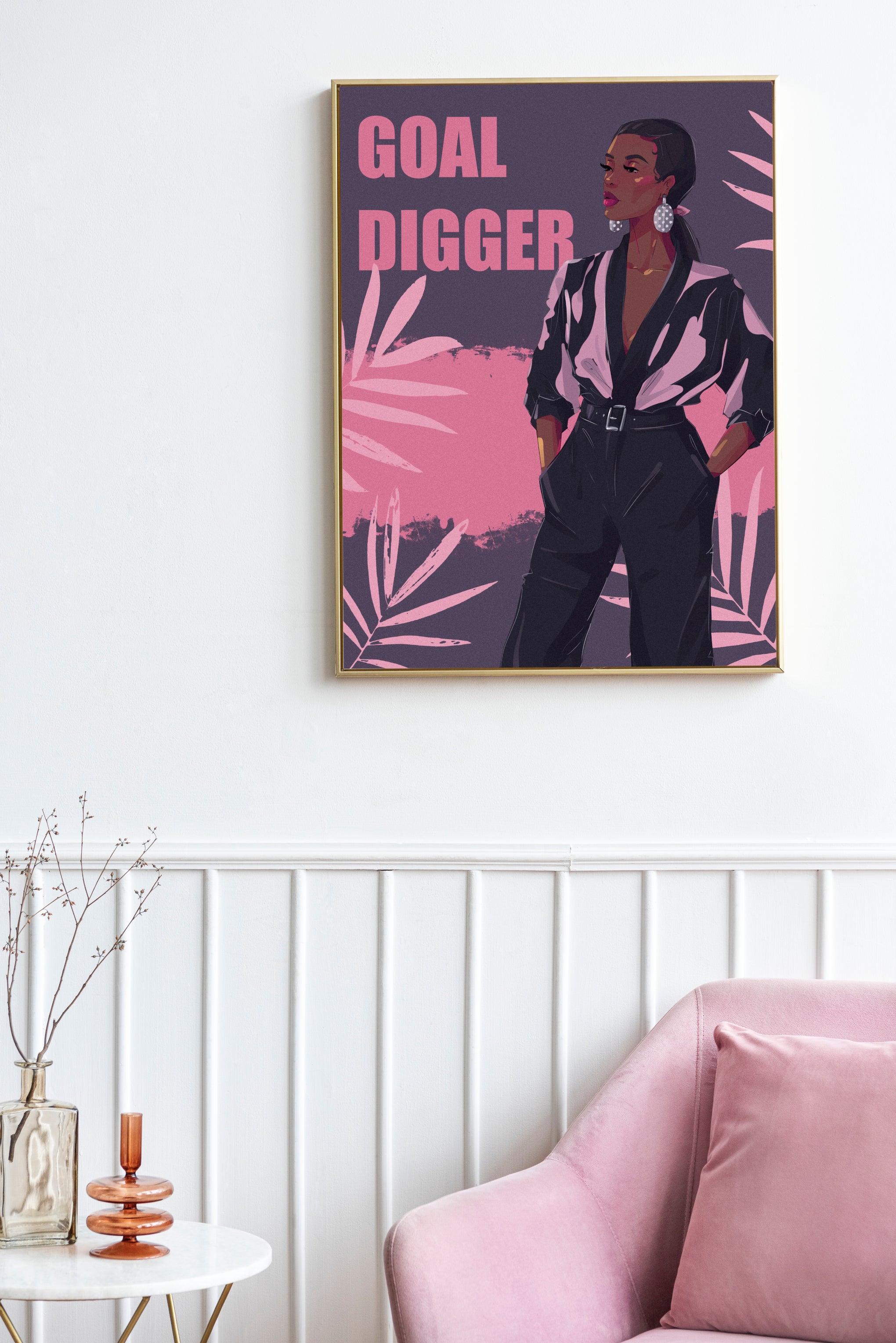 Goal Digger (Watercolor Edition) - Wall Art Printable