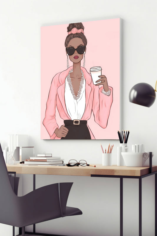 Lady in Pink Blazer – Wall Art Printable