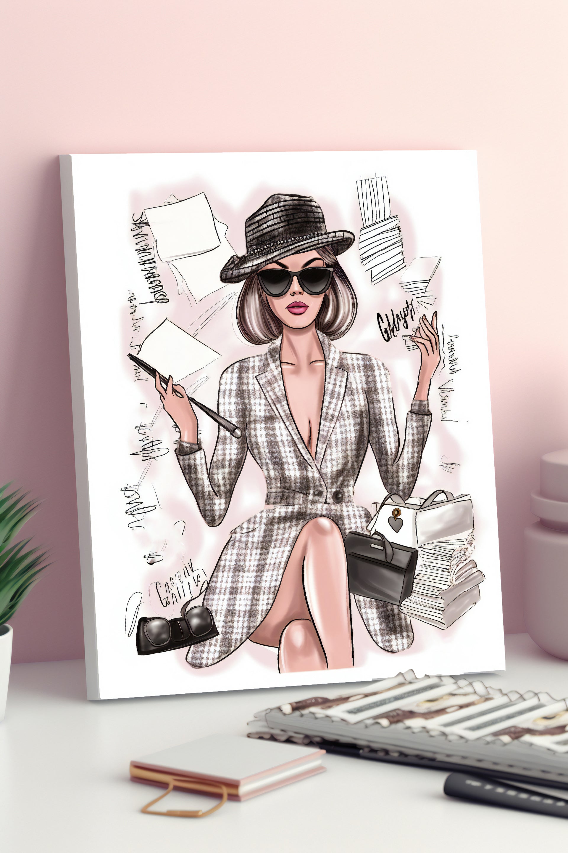 Boss Babe with Coffee – Wall Art Printable
