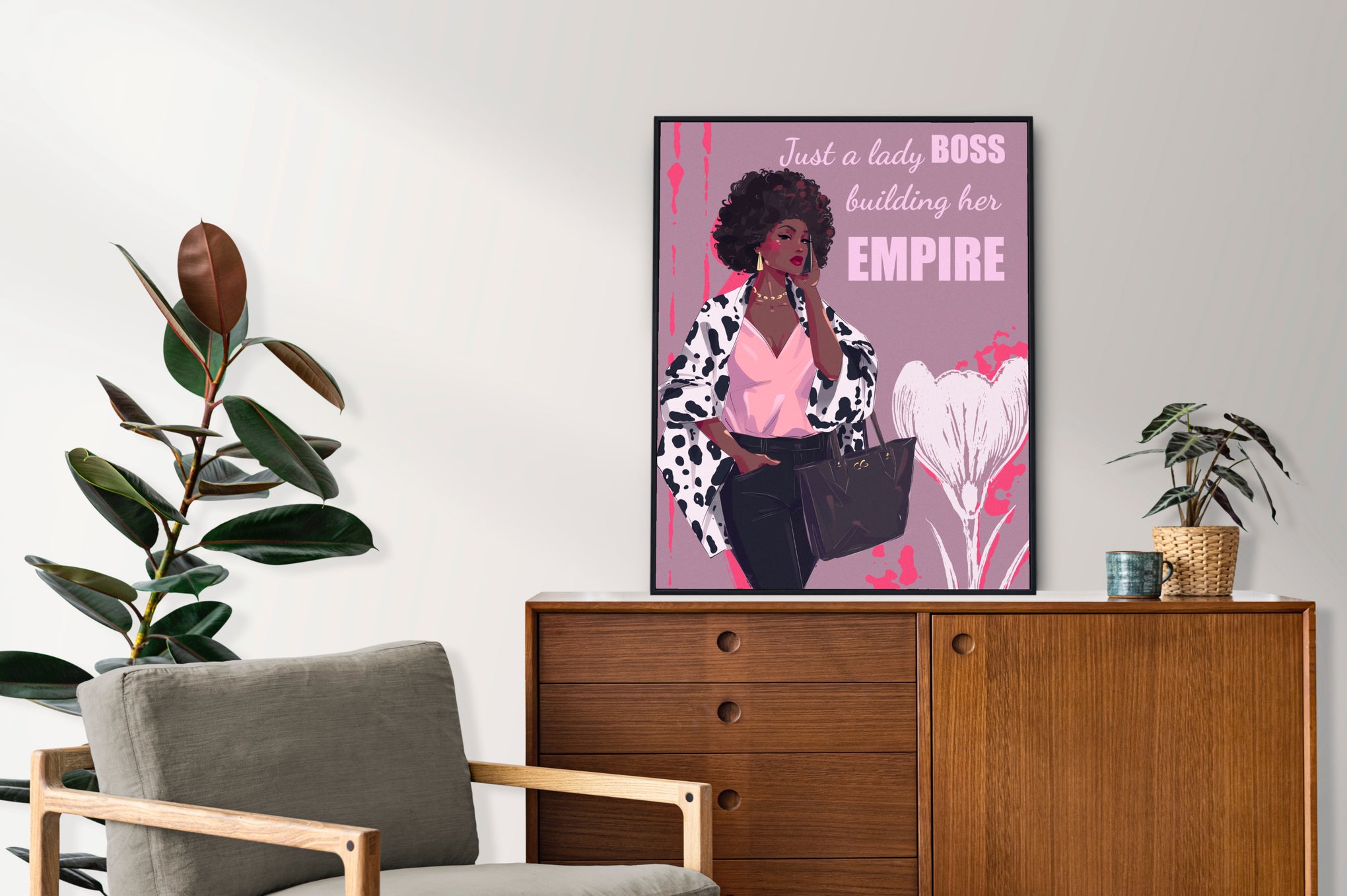 Just a Lady Boss Building Her Empire - Wall Art Printable