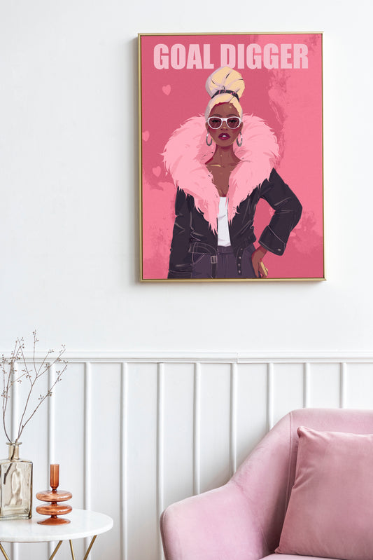 Goal Digger (Metallic Accent) - Wall Art Printable