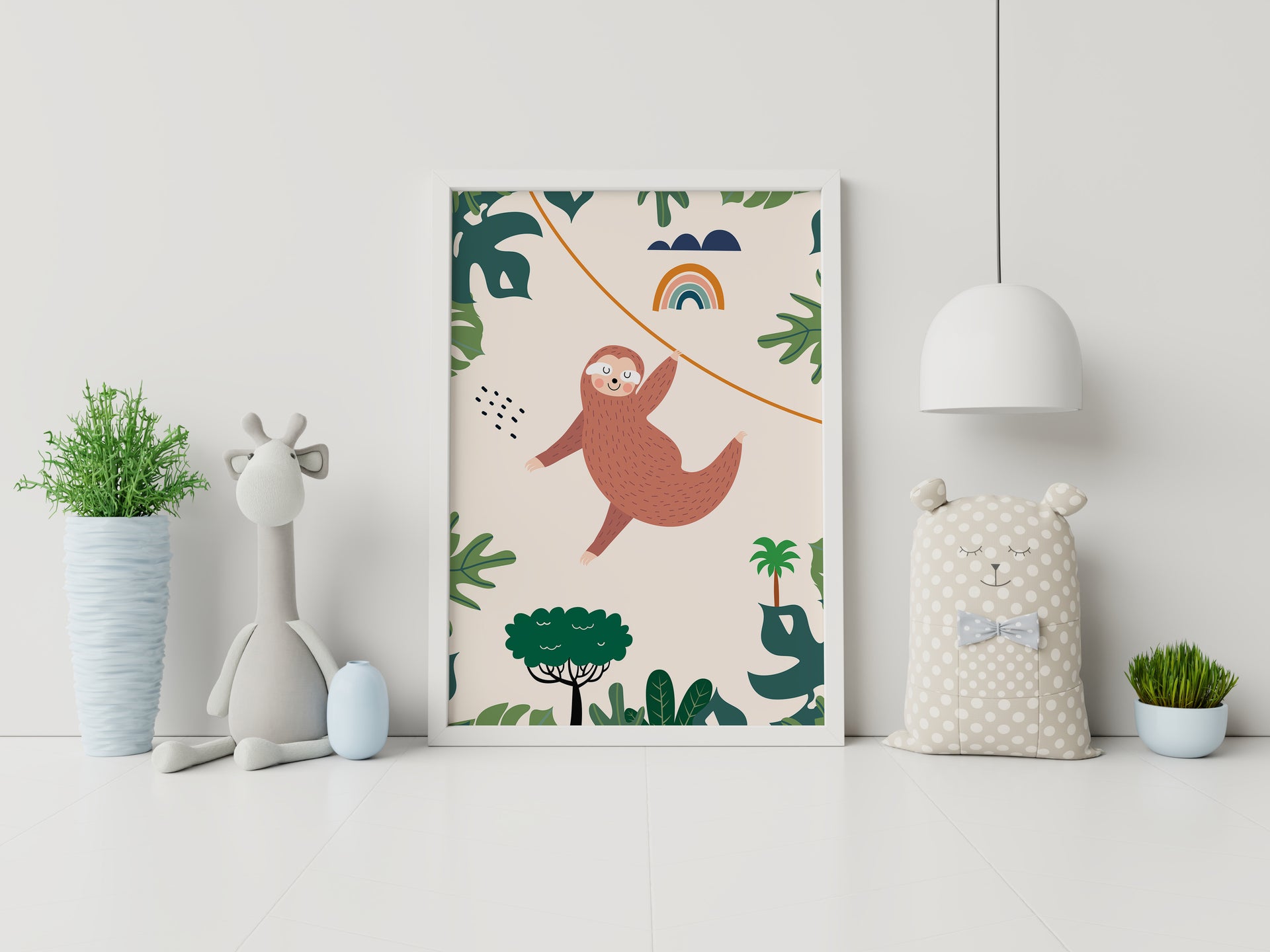 Sammy the Sloth’s Tree Swing - Wall Art Printable