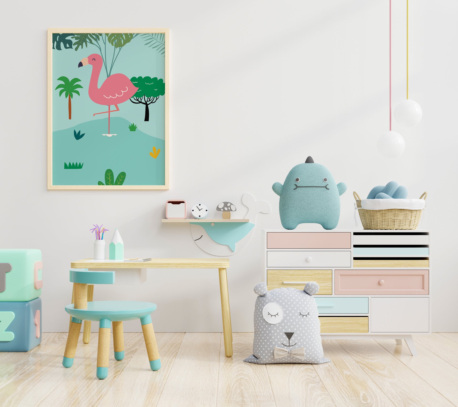 Flora the Fancy Flamingo - Wall Art Printable