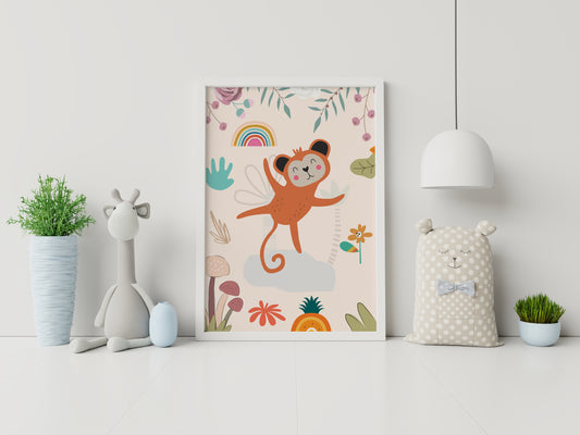 Milo the Monkey’s Jungle Joy - Wall Art Printable