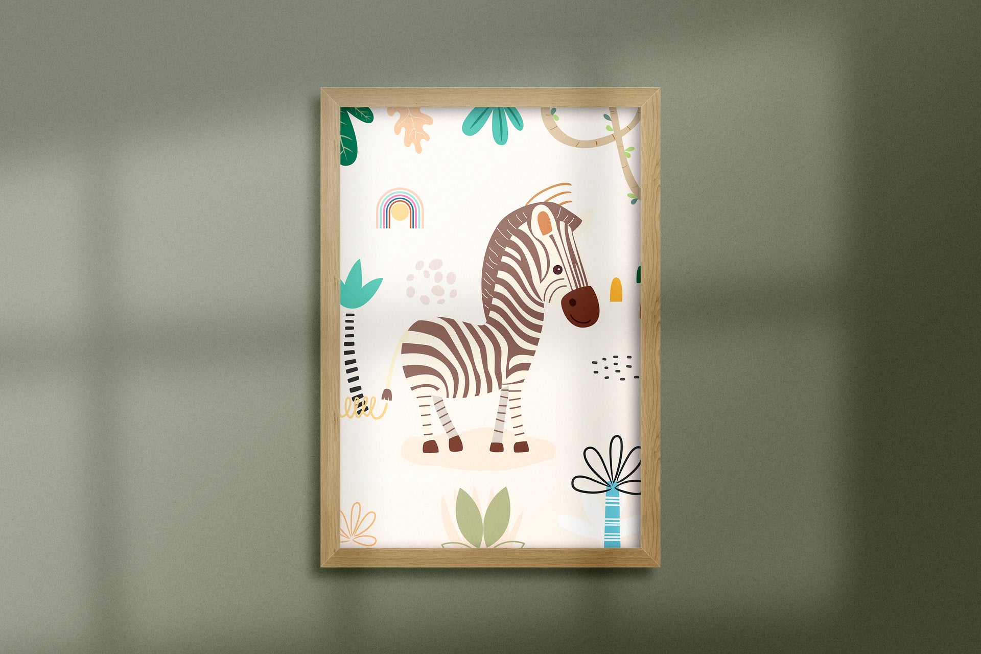 Zara the Zany Zebra - Wall Art Printable
