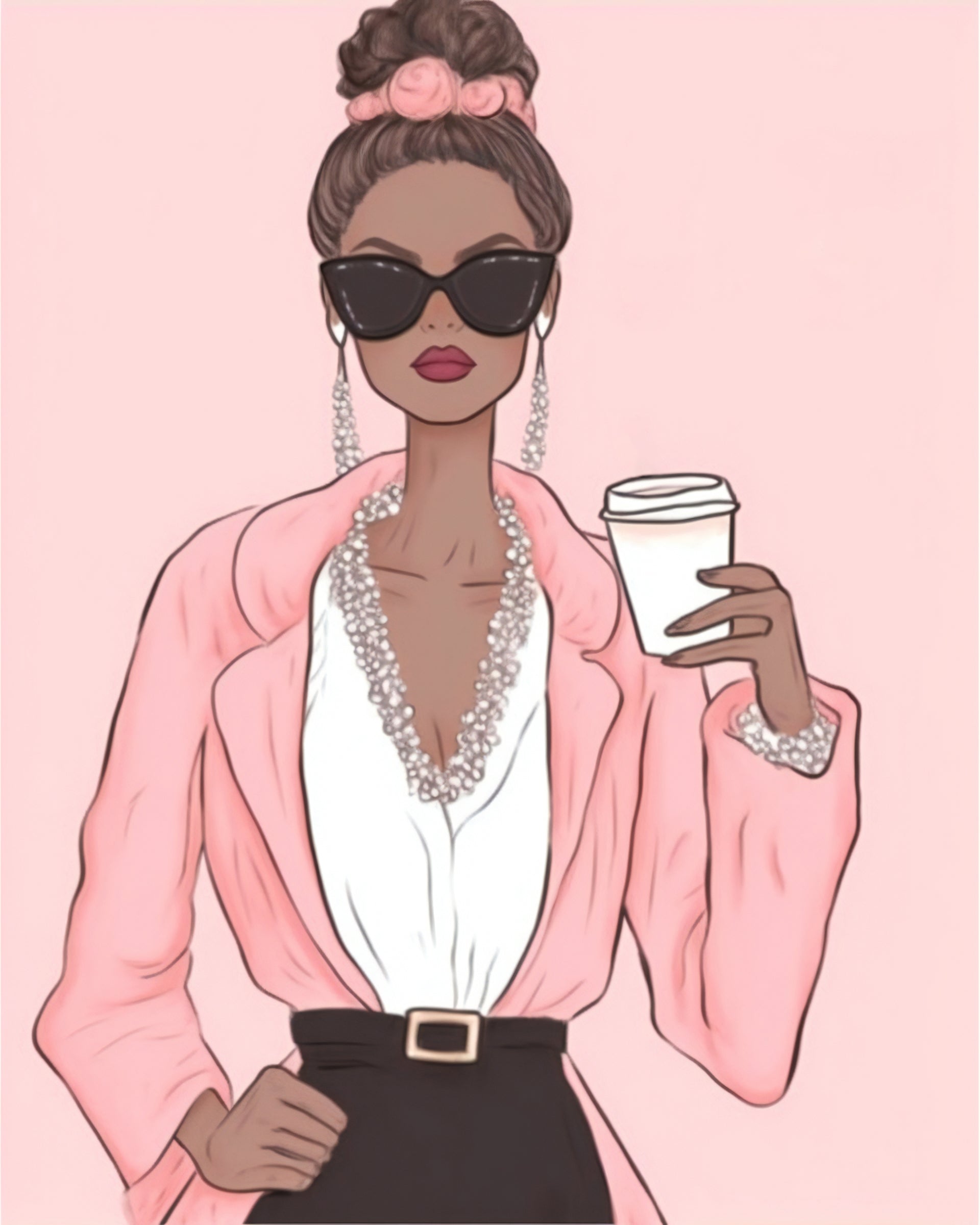 Lady in Pink Blazer – Wall Art Printable