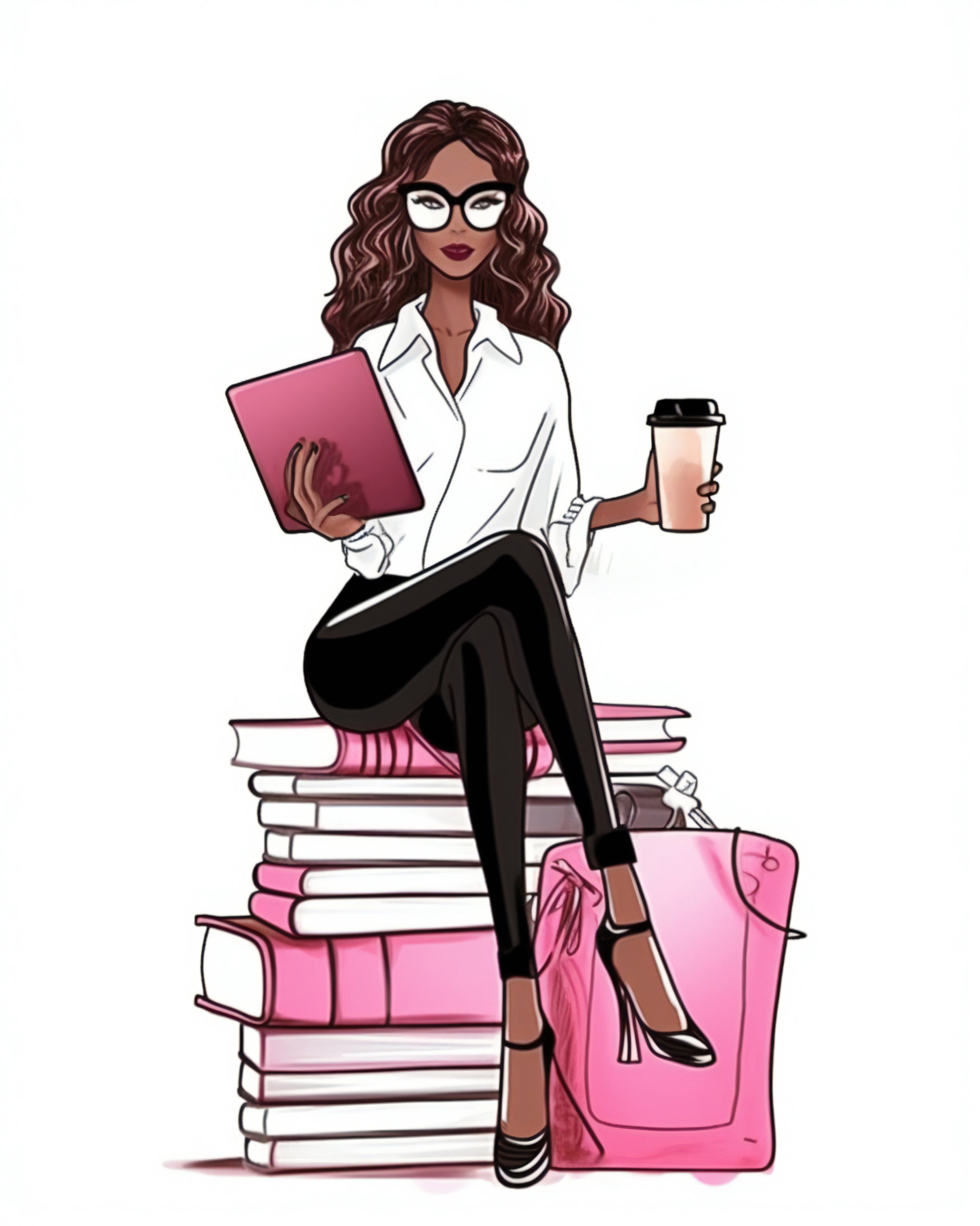 Magenta Energy Woman – Wall Art Printable
