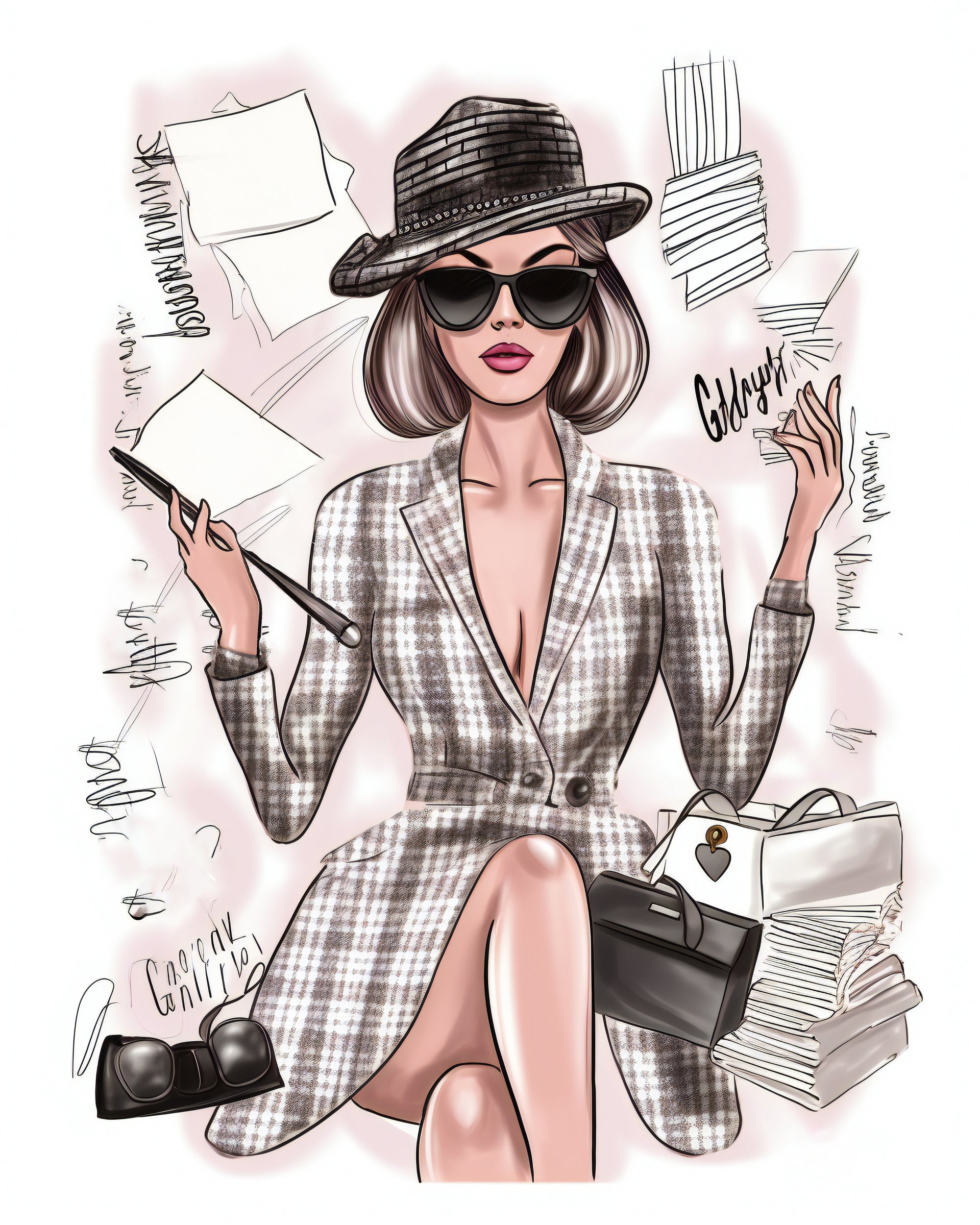 Boss Babe with Coffee – Wall Art Printable