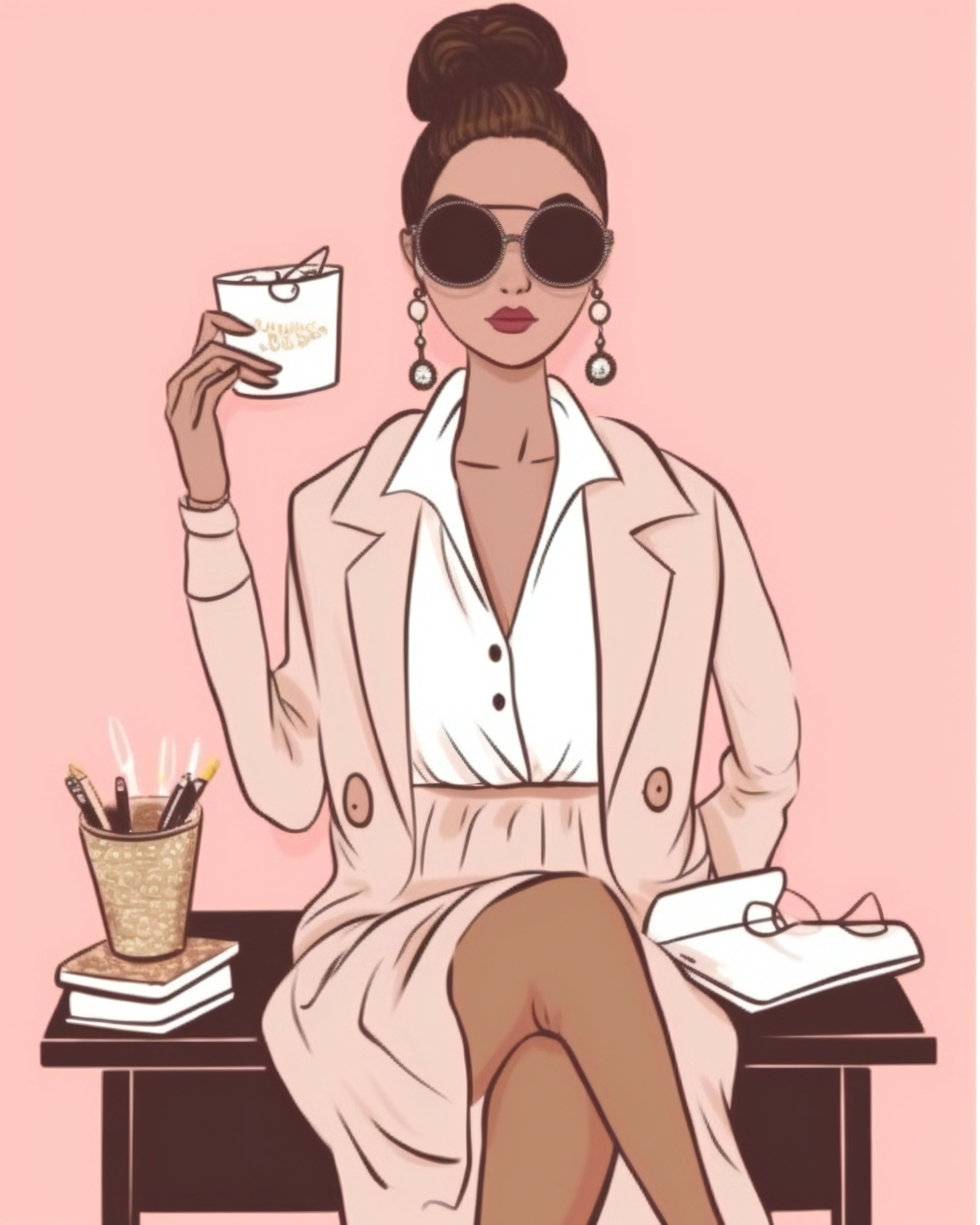 Coffee Break Boss Lady – Wall Art Printable