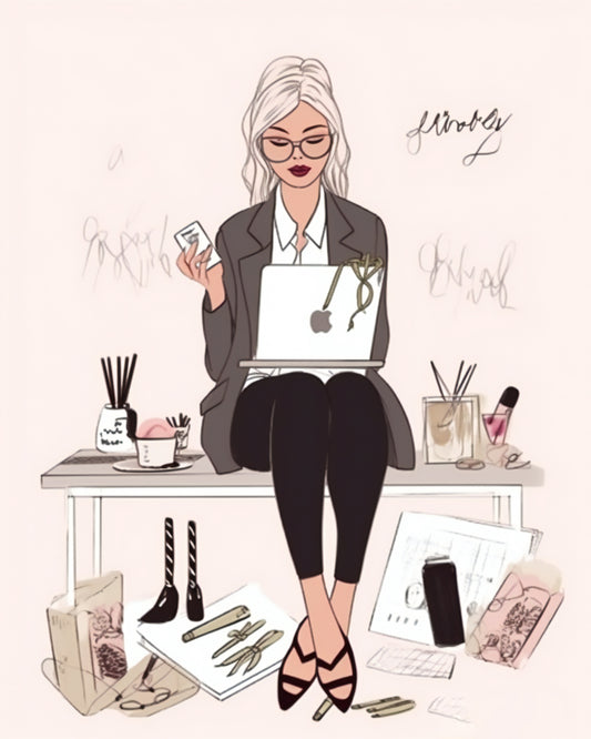 Oversized Blazer Power Pose – Wall Art Printable